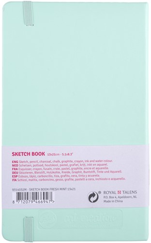 Schetsboek Talens Art Creation 80 vel 140gr 130x210mm frisse munt-2