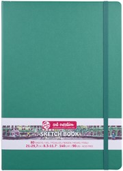 Schetsboek Talens Art Creation 80 witte vellen 140gr 210x297mm woudgroen