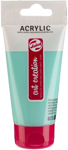 Acrylverf Talens Art Creation 673 phtalogroen licht tube à 75ml