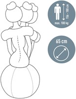 Actieve zitbal Leitz Ergo Cosy grijs-9