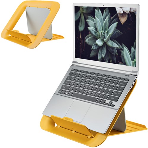 Laptopstandaard Leitz Ergo Cosy verstelbaar recyled geel-2
