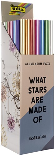 Knutselfolie Folia 50x78cm 50 rollen assorti-2