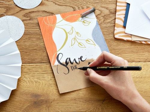 Brushpen edding 1340 metallic assorti set à 6 stuks-1