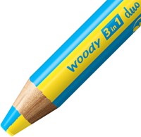Kleurpotloden STABILO 882 woody 3 in 1 duo inclusief puntenslijper assorti etui 5 à stuks-3