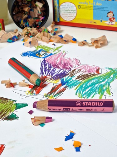 Kleurpotloden STABILO 882 woody 3 in 1 duo inclusief puntenslijper assorti etui 5 à stuks-4