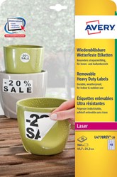 Etiket Avery L4778REV 45.7x21.2mm wit 960 etiketten