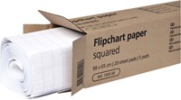 Flipoverpapier 65x100cm, 20 vel, ruit/blanco -1