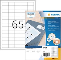 Etiket HERMA 10778 38.1x21.2mm wit 5200stuks