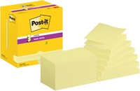Memoblok Post-it Z-Note S350 Super Sticky 76x127mm geel 12 stuks