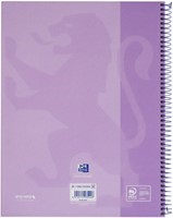 Notitieboek Oxford Touch Europeanbook A4+ 4-gaats lijn 160 pagina's pastel paars-1