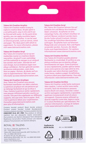 Acrylverf Talens Art Creation 12ml set à 8 kleuren-2