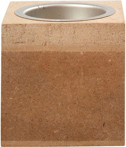 Waxinelichthouder Creativ Company 6x6x6cm MDF-2