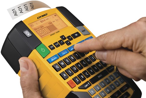Labelprinter Dymo Rhino 4200 industrieel qwerty 19mm geel in koffer-2