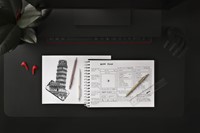 Balpen rOtring 600 medium rosé goud-3