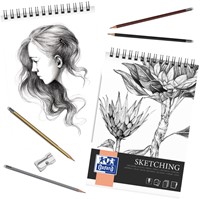 Tekenblok Oxford Sketching A4 50 vel 120 gram spiraal-2