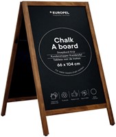 Krijt stoepbord Europel 660x1040mm natur-2