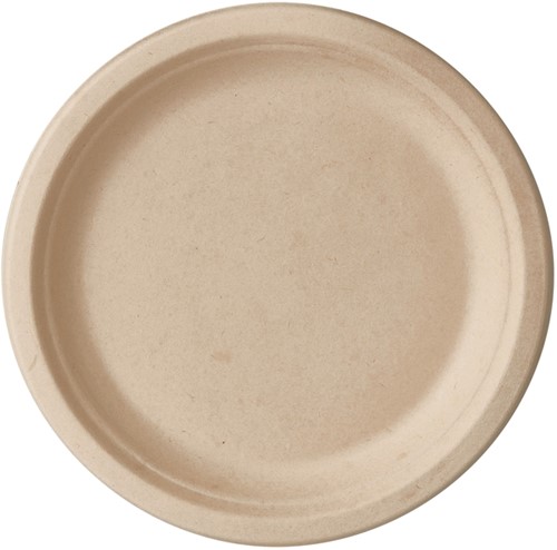 Bord IEZZY Ø170mm suikerriet 50 stuks naturel