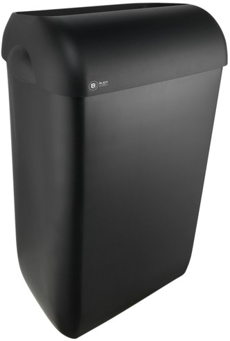 Afvalbak BlackSatino open inworp 43 liter zwart 331760