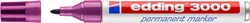 Permanent marker edding 3000, rond, 1.5-3mm, rood violet