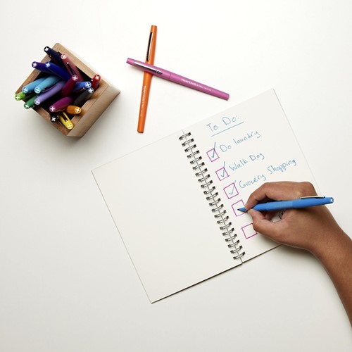 Fineliner Paper Mate Flair retro medium assorti blister à 16 stuks-3