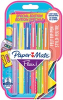 Fineliner Paper Mate Flair retro medium assorti blister à 6 stuks