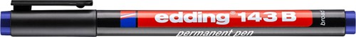 Viltstift edding 143 schuin 1-3mm blauw-2
