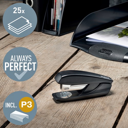 Nietmachine Leitz Nexxt Recycle klein 25 vel zwart-1