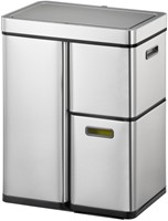 Afvalbak EKO Mirage Plus sensor 30liter en 2x15liter RVS-4