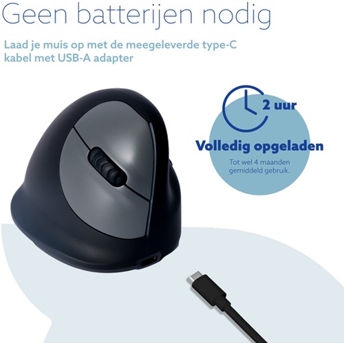 Muis R-Go Ergonomisch HE Break Wireless Rechts S-5