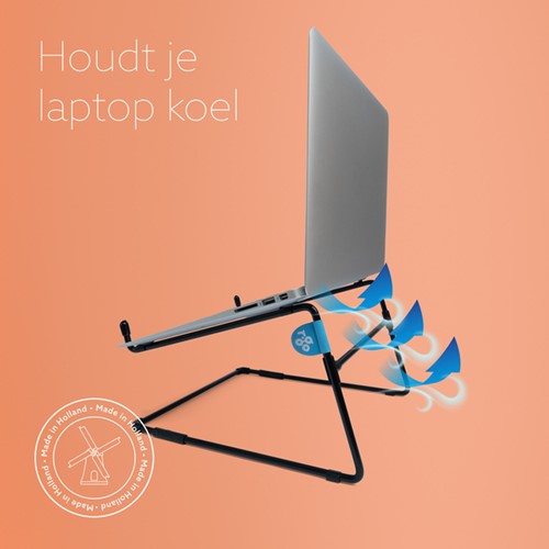Laptopstandaard R-Go Office Zwart-2