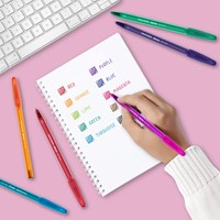 Balpen Paper Mate Inkjoy 100 ultrafijn blauw-3