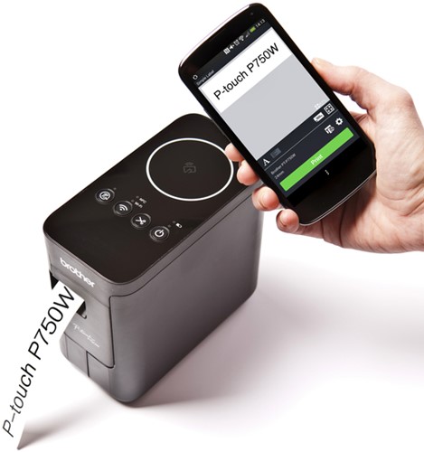 Labelprinter Brother P-touch TZe PT-P750W desktop 24mm zwart-3