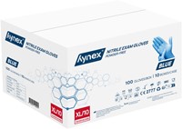 Handschoen Hynex nitril XL blauw 3.5g pak à 100 stuks-2