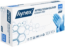 Handschoen Hynex nitril M blauw 3.5g pak à 100 stuks