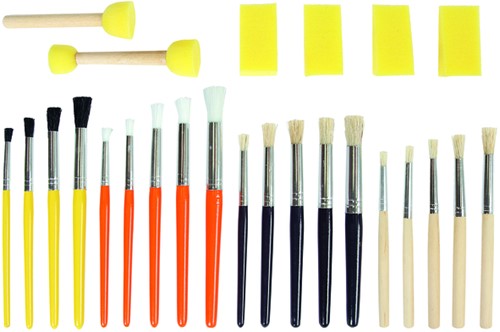 Kwasten en penselenset Conda 25-delig