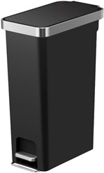 Pedaalemmer EKO Hana Slim 40 liter zwart