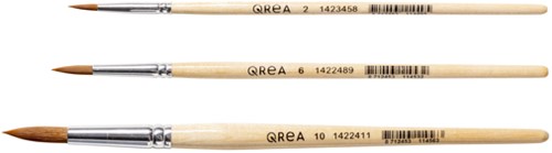 Penseel Qrea synthetisch haar set à 3 breedtes-2