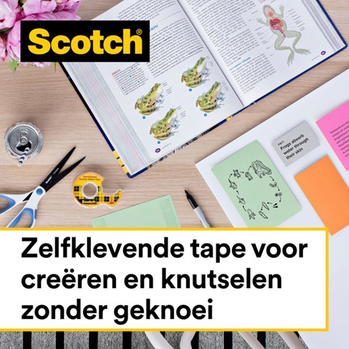 Plakband Scotch Magic 665 19mmx33m dubbelzijdig-1