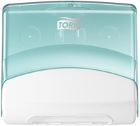 Reinigingsdoekdispenser Tork W4 Performance gevouwen turquoise 654000