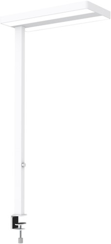 Werkplek tafelklem MAUL Javal LED dimbaar hg 120cm wit