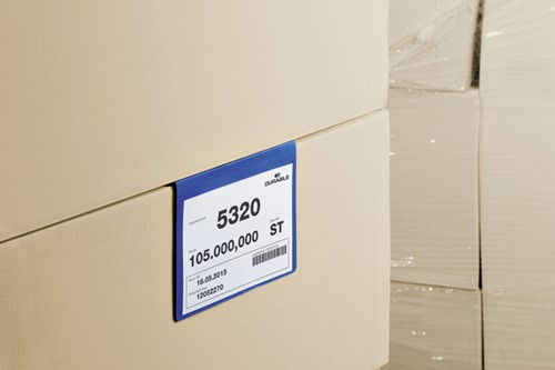 Documenthoes Durable met vouw A5 liggend blauw 50 stuks-1