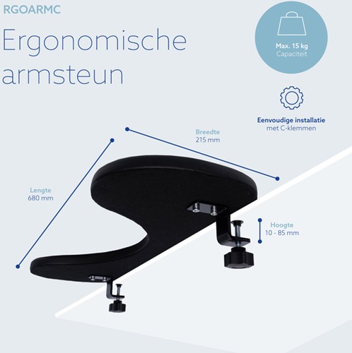 Armsteun R-Go Ergonomisch Zwart-2
