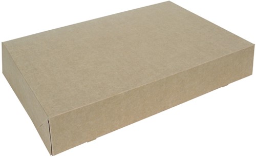 Cateringdoos IEZZY 46cm plasticvrij bruin 10 stuks