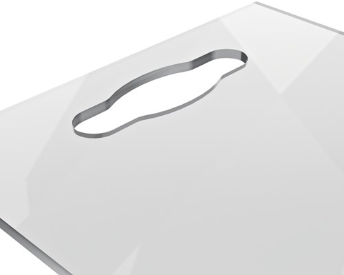 Notitiebord Nobo transparant acryl met handgreep A4-3