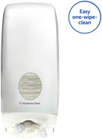 Toiletpapierdispenser Kimberly Clark Aquarius gevouwen wit 6946-3