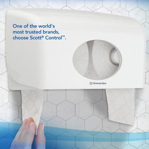 Toiletpapier Scott Control 3-laags 350 vel wit 8518-4
