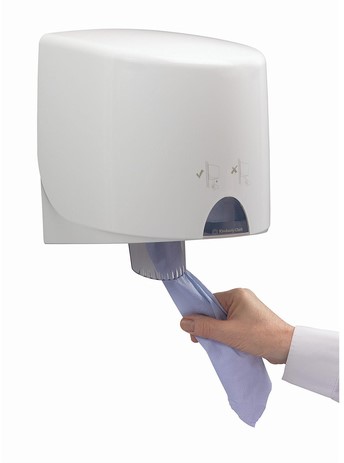 Poetspapier WypAll L10 1-laags 800 vel blauw 7255-3