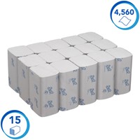 Handdoek Scott Control i-vouw 1-laags 200x210mm 15x304 vel wit 6689-2