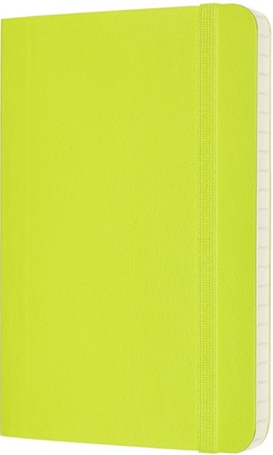 Notitieboek Moleskine pocket 90x140mm lijn soft cover lemon green-2