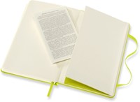 Notitieboek Moleskine pocket 90x140mm blanco hard cover lemon green-1